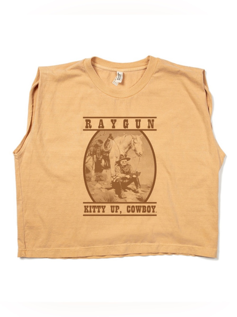 American Apparel KITTY UP VINTAGE MUSCLE CROP TOP, size Large